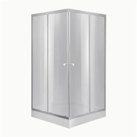 Lidz Набор: Душевая кабина Wawel SC90x90.SAT.LOW.DGR, квадратная, стекло тонированное 4 мм + Душевой поддон Kapielka ST90x90x14
