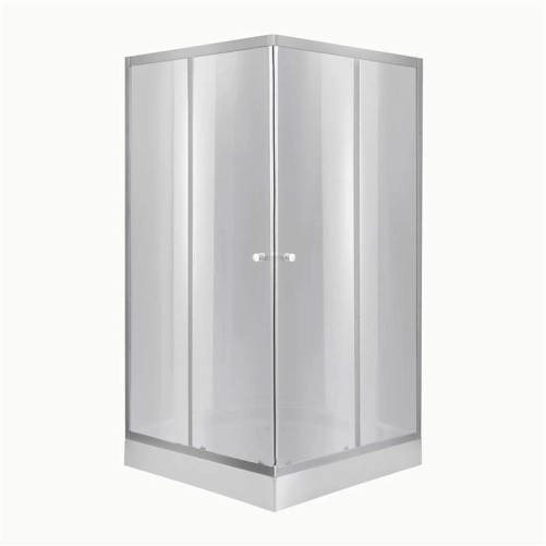 Lidz Набор: Душевая кабина Wawel SC90x90.SAT.LOW.DGR, квадратная, стекло тонированное 4 мм + Душевой поддон Kapielka ST90x90x14