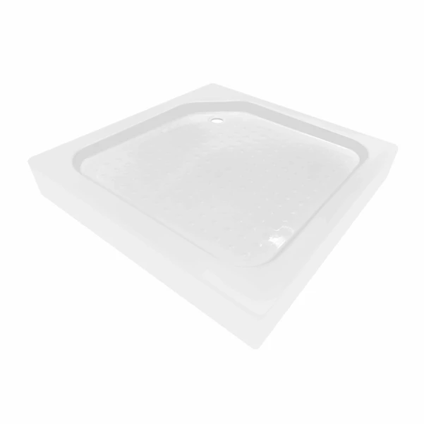 Lidz Набор: Душевая кабина Wawel SC90x90.SAT.LOW.DGR, квадратная, стекло тонированное 4 мм + Душевой поддон Kapielka ST90x90x14 - 7 фото