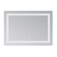 Зеркало Lidz Kubis (KU2) 1200х800 с LED-подсветкой Touch, с антизапотеванием, с диммером, рег. яркости LDKUB120080049007 - 2 фото