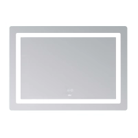 Зеркало Lidz Kubis (KU2) 1200х800 с LED-подсветкой Touch, с антизапотеванием, с диммером, рег. яркости LDKUB120080049007 - 3 фото