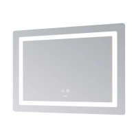 Зеркало Lidz Kubis (KU2) 1200х800 с LED-подсветкой Touch, с антизапотеванием, с диммером, рег. яркости LDKUB120080049007 - 4 фото