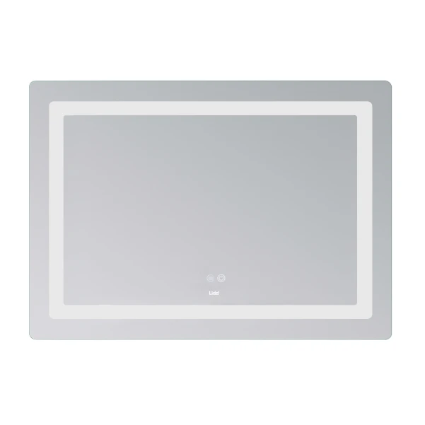 Зеркало Lidz Kubis (KU2) 1200х800 с LED-подсветкой Touch, с антизапотеванием, с диммером, рег. яркости LDKUB120080049007 - 2 фото