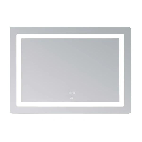 Зеркало Lidz Kubis (KU2) 1200х800 с LED-подсветкой Touch, с антизапотеванием, с диммером, рег. яркости LDKUB120080049007 - 3 фото