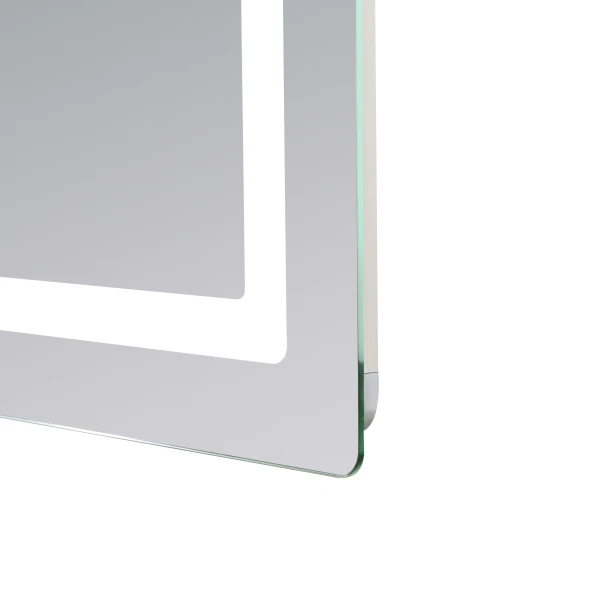Зеркало Lidz Kubis (KU2) 1200х800 с LED-подсветкой Touch, с антизапотеванием, с диммером, рег. яркости LDKUB120080049007 - 6 фото
