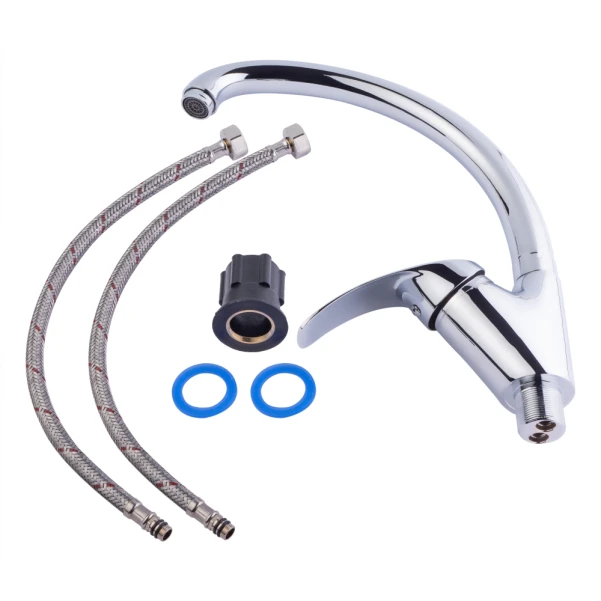 Змішувач для кухні Lidz Mars 007F (k40) LDMAR007FCRM34857 Chrome - 5 фото