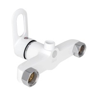 Смеситель для душа Lidz Latwa 010 (с душевым гарнитуром) (k40) LDLAT010WHI45426 White - 2 фото