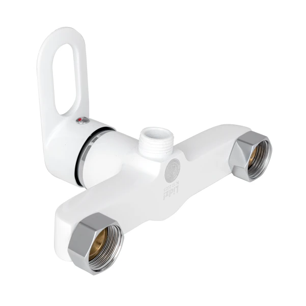Смеситель для душа Lidz Latwa 010 (с душевым гарнитуром) (k40) LDLAT010WHI45426 White - 2 фото