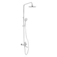 Душевая система универсальная Lidz Latwa 1031 на три потребителя (с изливом) (k35) Chrome LDLAT1031CRM48993