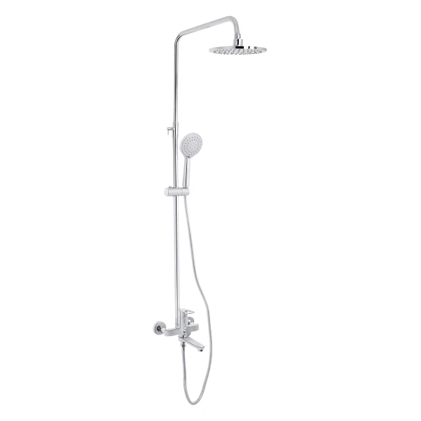 Душевая система универсальная Lidz Latwa 1031 на три потребителя (с изливом) (k35) Chrome LDLAT1031CRM48993