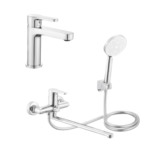 Акционный набор Lidz: Astra 001F Смеситель для раковины LDAST001FCRM48085 + Astra 005 Смеситель для ванны с поворотным изливом LDAST005CRM48088