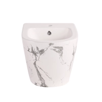 Біде підвісне Qtap Robin 515x370x350 мм, Marble QT13551381GMR - 2 фото