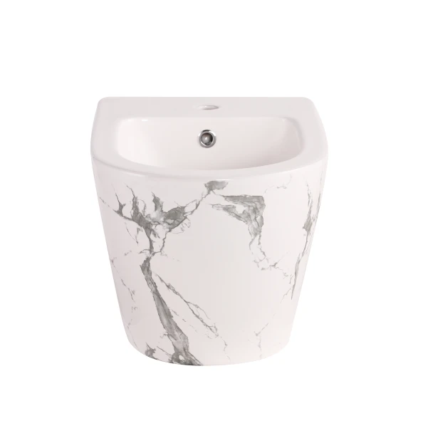 Біде підвісне Qtap Robin 515x370x350 мм, Marble QT13551381GMR - 2 фото