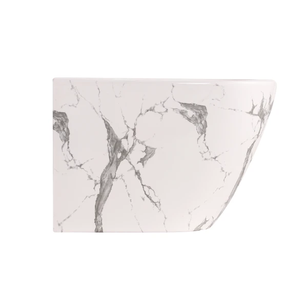Біде підвісне Qtap Robin 515x370x350 мм, Marble QT13551381GMR - 3 фото