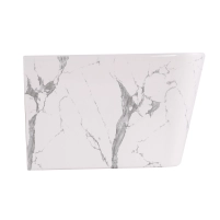 Биде подвесное Qtap Tern 520x350x330 мм, Marble QT17551303GMR - 3 фото