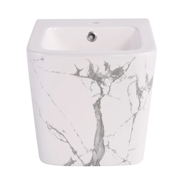 Биде подвесное Qtap Tern 520x350x330 мм, Marble QT17551303GMR - 2 фото