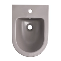 Биде подвесное Qtap Robin 515x370x350 мм, Stone grey QT13551381GSG - 6 фото