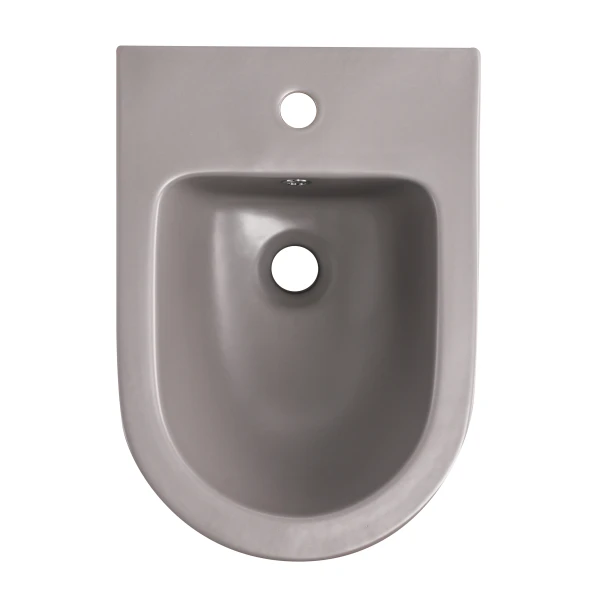 Биде подвесное Qtap Robin 515x370x350 мм, Stone grey QT13551381GSG - 6 фото