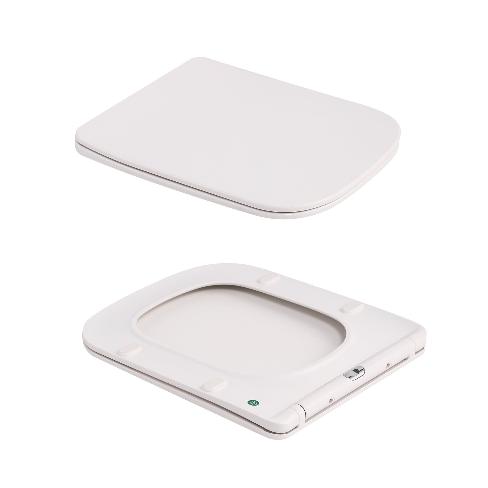 Унітаз підвісний Tern Ultra Quiet 490×365×325 мм, Marble, з сидінням Slim Duroplast / Soft-close / Quick Release QT17332303ASMR Qtap - 7 фото