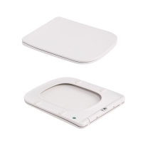 Унитаз подвесной Qtap Tern Ultra Quiet 520×345×325 мм, Marble, с сиденьем Slim Duroplast / Soft-close / Quick Release QTTER26MR49002 - 7 фото