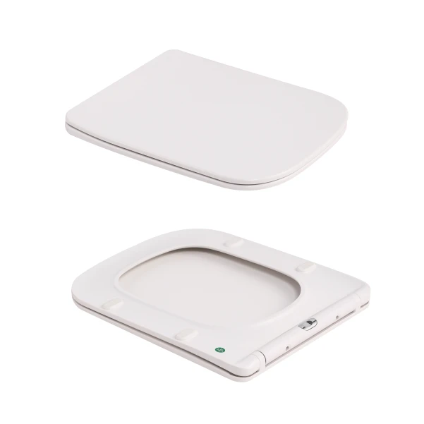 Унитаз подвесной Qtap Tern Ultra Quiet 520×345×325 мм, Marble, с сиденьем Slim Duroplast / Soft-close / Quick Release QTTER26MR49002 - 7 фото
