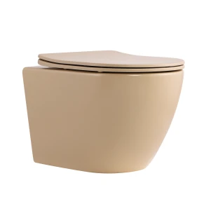 Унітаз підвісний Qtap Robin Ultra Quiet 520×365×340 мм, Beige, з сидінням Slim Duroplast / Soft-close / Quick Release QTROB26SB48997