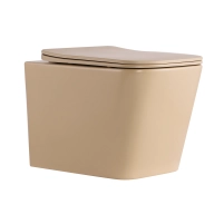 Унітаз підвісний Qtap Tern Ultra Quiet 520×345×325 мм, Beige, з сидінням Slim Duroplast / Soft-close / Quick Release QTTER26SB49001