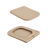 Унітаз підвісний Qtap Tern Ultra Quiet 520×345×325 мм, Beige, з сидінням Slim Duroplast / Soft-close / Quick Release QTTER26SB49001 - 7 фото