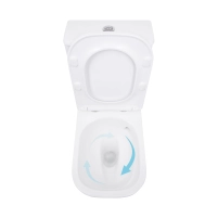 Унітаз підлоговий Qtap Aquarius Ultra Quiet 620×355×790 мм з сидінням Soft-close, White QTAQAW27W49262 - 5 фото