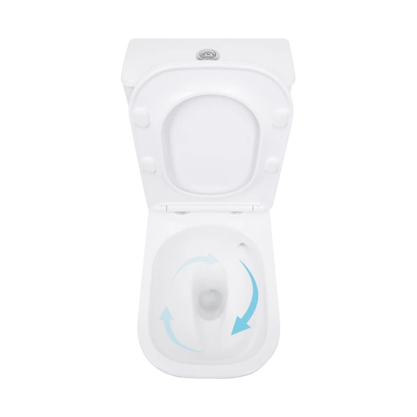 Унітаз підлоговий Qtap Aquarius Ultra Quiet 620×355×790 мм з сидінням Soft-close, White QTAQAW27W49262 - 5 фото