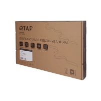 Дзеркало Qtap Scorpio (SC1) з LED-підсвічуванням Touch, з антизапотіванням, з димером, рег. темп. кольору (3000-6500K) Black QTSC500800 - 11 фото