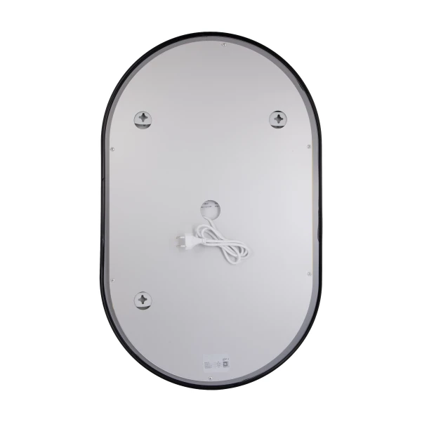 Дзеркало Qtap Scorpio (SC1) з LED-підсвічуванням Touch, з антизапотіванням, з димером, рег. темп. кольору (3000-6500K) Black QTSC500800 - 7 фото