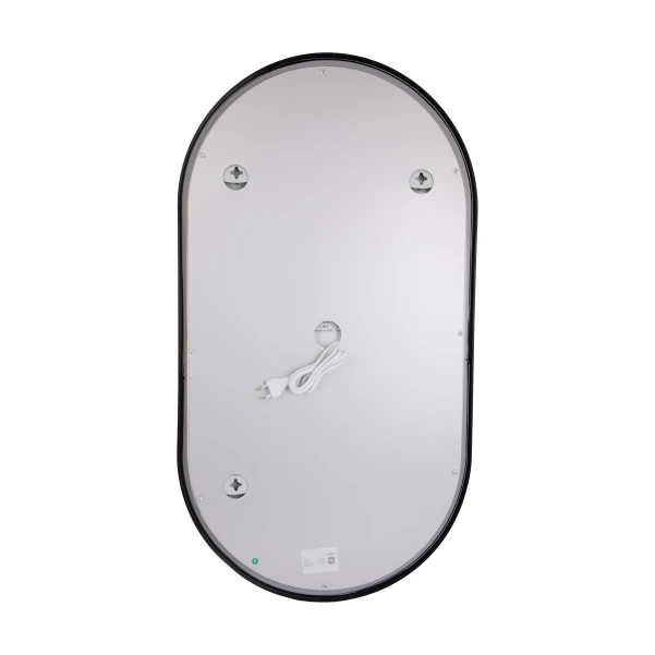 Дзеркало Qtap Scorpio (SC1) з LED-підсвічуванням Touch, з антизапотіванням, з димером, рег. темп. кольору (3000-6500K) Black QTSC500900 - 7 фото