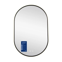 Дзеркало Qtap Scorpio (SC1) з LED-підсвічуванням Touch, з антизапотіванням, з димером, рег. темп. кольору (3000-6500K) Black QTSC600900 - 4 фото
