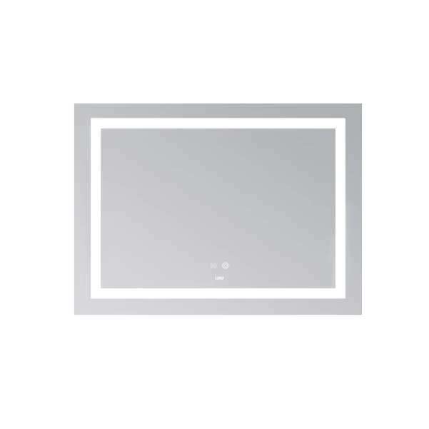 Дзеркало Lidz Kubis (KU1) 700х500 з LED-підсвічуванням Touch, з антизапотіванням, з димером, рег. яскравості LD78LF90448485 - 3 фото