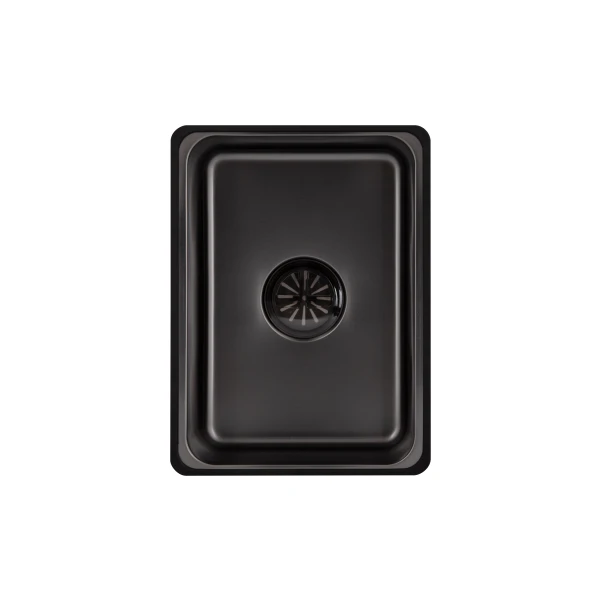 Мойка для кухни интегрированная Lidz Handmade H6845HB Decor Black PVD Honeycomb 3,0/1,0 мм LDH6845HDECBLM49445 - 8 фото