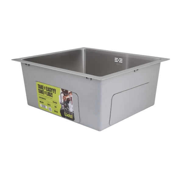 Мийка для кухні інтегрована під стільницю Lidz Handmade H4843 Brushed Steel 3,0/1,0 мм LDH4843BRU49441 - 3 фото