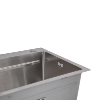 Мийка для кухні інтегрована Lidz Handmade H7545 Brushed Steel 3,0/1,0 мм LDH7545BRU49457 - 6 фото