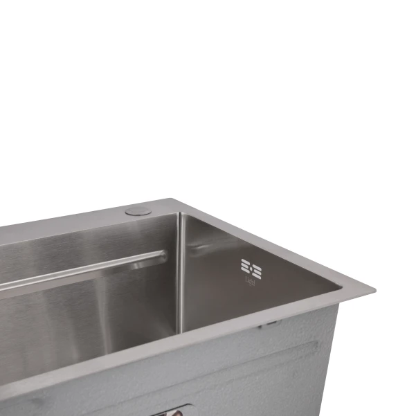 Мийка для кухні інтегрована Lidz Handmade H7545 Brushed Steel 3,0/1,0 мм LDH7545BRU49457 - 6 фото
