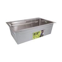 Мойка для кухни интегрированная Lidz Handmade H6845 Brushed Steel 3,0/1,0 мм LDH6845BRU49455 - 4 фото