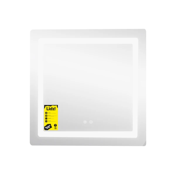 Дзеркало Lidz Kubis (KU2) 700х700 з LED-підсвічуванням Touch, з антизапотіванням, з димером, рег. яскравості LDKU70070049288 - 3 фото