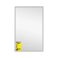 Зеркало Lidz Orion (OR2) 500х800 с LED-подсветкой Touch, с антизапотеванием, с диммером, рег. яркости LDOR50080049291 - 2 фото