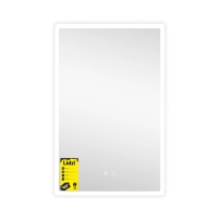 Зеркало Lidz Orion (OR2) 500х800 с LED-подсветкой Touch, с антизапотеванием, с диммером, рег. яркости LDOR50080049291 - 3 фото
