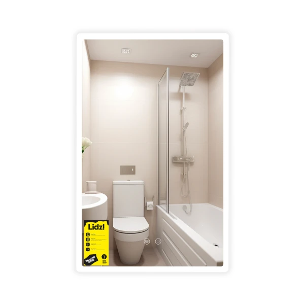Зеркало Lidz Orion (OR2) 500х800 с LED-подсветкой Touch, с антизапотеванием, с диммером, рег. яркости LDOR50080049291