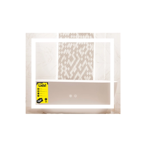Зеркало Lidz Kubis (KU1) 600х700 с LED-подсветкой Touch, с антизапотеванием, с диммером, рег. яркости LDKU60070049285