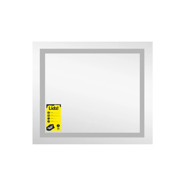 Дзеркало Lidz Kubis (KU1) 600х700 з LED-підсвічуванням Touch, з антизапотіванням, з димером, рег. яскравості LDKU60070049285 - 2 фото
