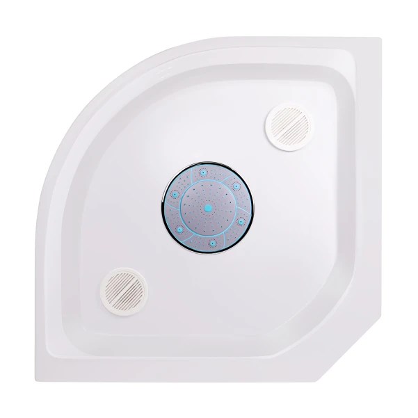 Душовий бокс Lidz Tani SB100x100.SAT.LOW.FR, скло Frost 4 мм - 13 фото