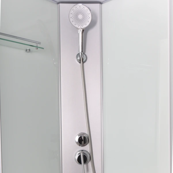 Душовий бокс Lidz Kubis SB90x90.SAT.LOW.FR, скло Frost 4 мм - 3 фото