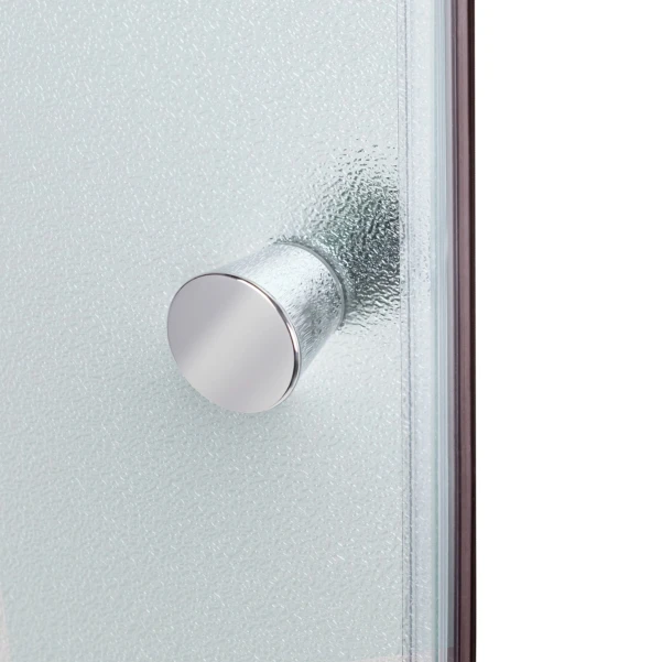 Душовий бокс Lidz Kubis SB90x90.SAT.LOW.FR, скло Frost 4 мм - 5 фото