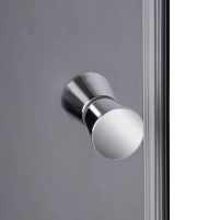 Душовий бокс Lidz Kubis SB90x90.SAT.LOW.GR, скло тоноване 4 мм - 4 фото